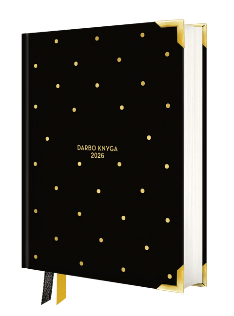 MAŽA JUODA COCO DARBO KNYGA: 2026 m. su Coco Chanel biografija ir citatomis (S dydis) + galimybė personalizuoti - COCO&CO