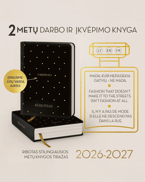 PREMIUM COCO 2026 - 2027: 2 metų darbo ir įkvėpimo knyga LT, EN ir FR kalbomis + galimybė personalizuoti - COCO&CO