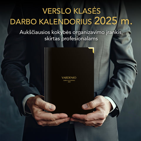 Verslo klasės 2025 m. darbo kalendoriai