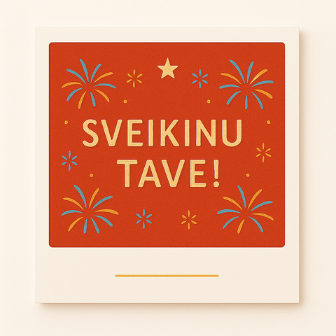 Personalizavimas atvirukas sveikinu tave - COCO&CO