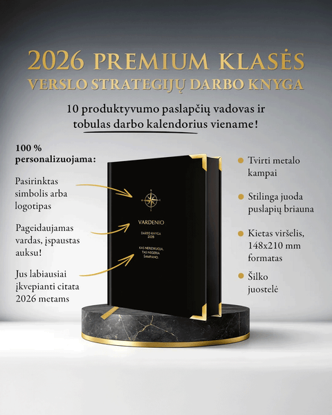 PREMIUM KLASĖS VERSLO STRATEGO DARBO KNYGA 2026 m. - COCO&CO