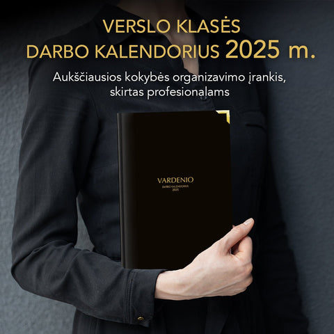 VERSLO KLASĖS DARBO KALENDORIUS 2025 m. - COCO&CO