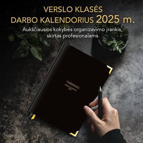 VERSLO KLASĖS DARBO KALENDORIUS 2025 m. - COCO&CO