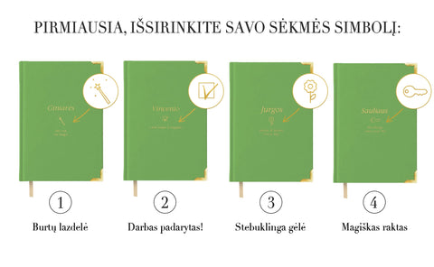 100 % personalizuojamas DARBO KALENDORIUS (MATCHA EDITION) – susikurk savo unikalų egzempliorių - COCO&CO