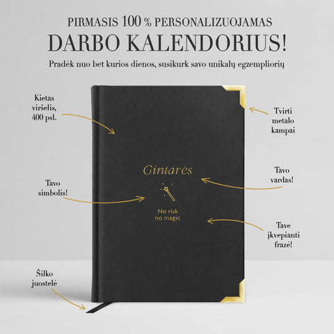 100 % personalizuojamas darbo kalendorius: pradėk nuo bet kurios dienos, suplanuok tobulus metus! - COCO&CO