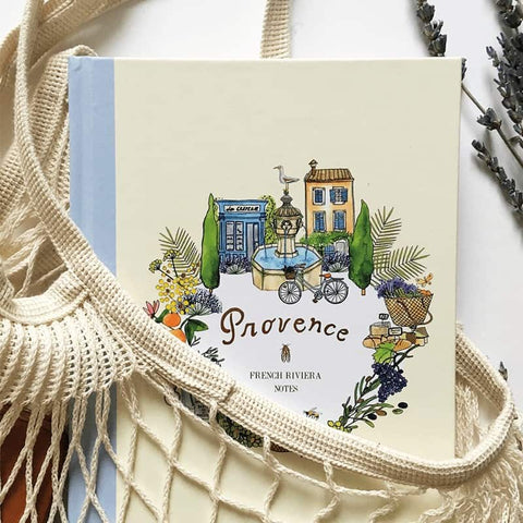 Užrašinė PROVENCE su originaliomis, Prancūzijos kultūros įkvėptomis iliustracijomis + lipdukai + personalizacija - COCO&CO